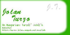 jolan turzo business card